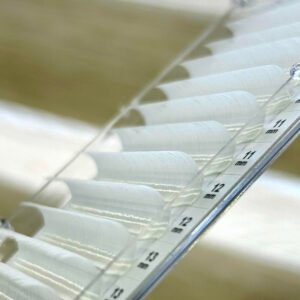 extensiones de pestañas color blanco